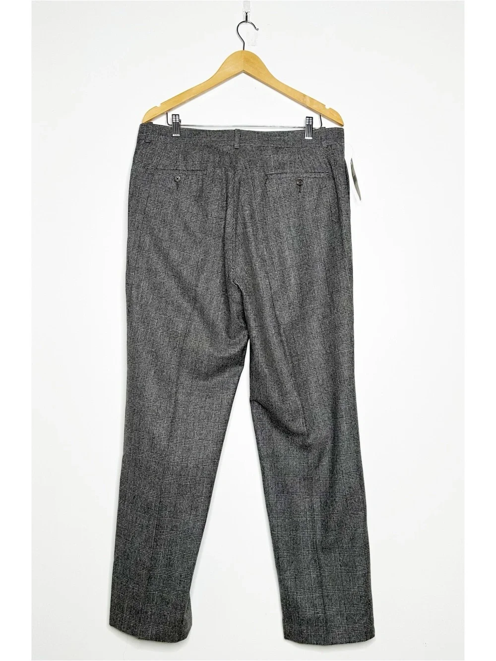 Polo Ralph Lauren NWT Mens Gray Glen Plaid Wool Cotton Flannel Pants 36x32